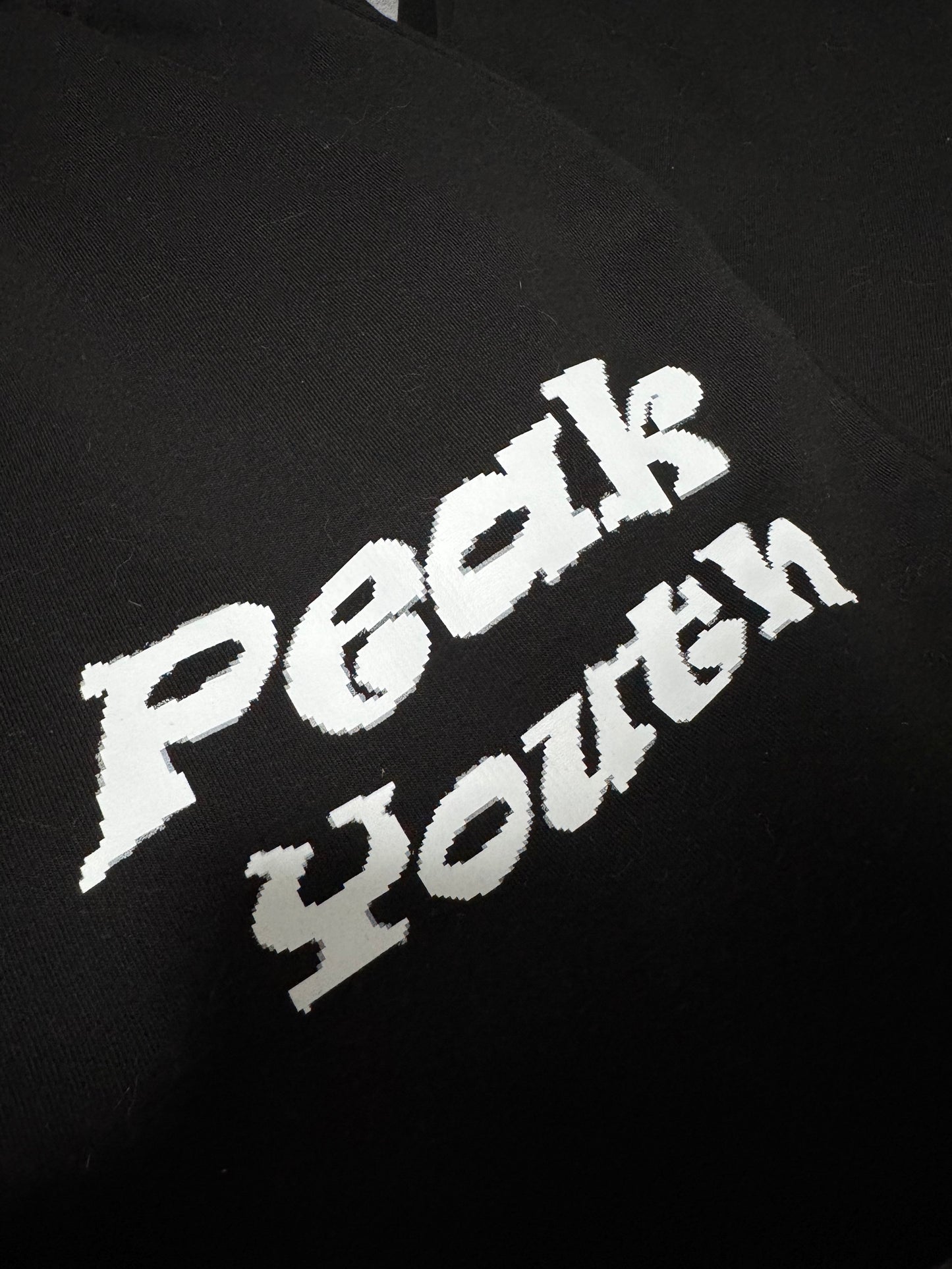 Peak Youth - oversized Sweatpants - black pixel art